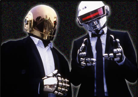 Daft Punk Faces. Their look at the Daft Punk's